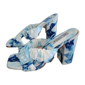 Cape Robbin Colorful Blue Tie-Dye Heels Size 9 Coastal Grandma‎ Resort